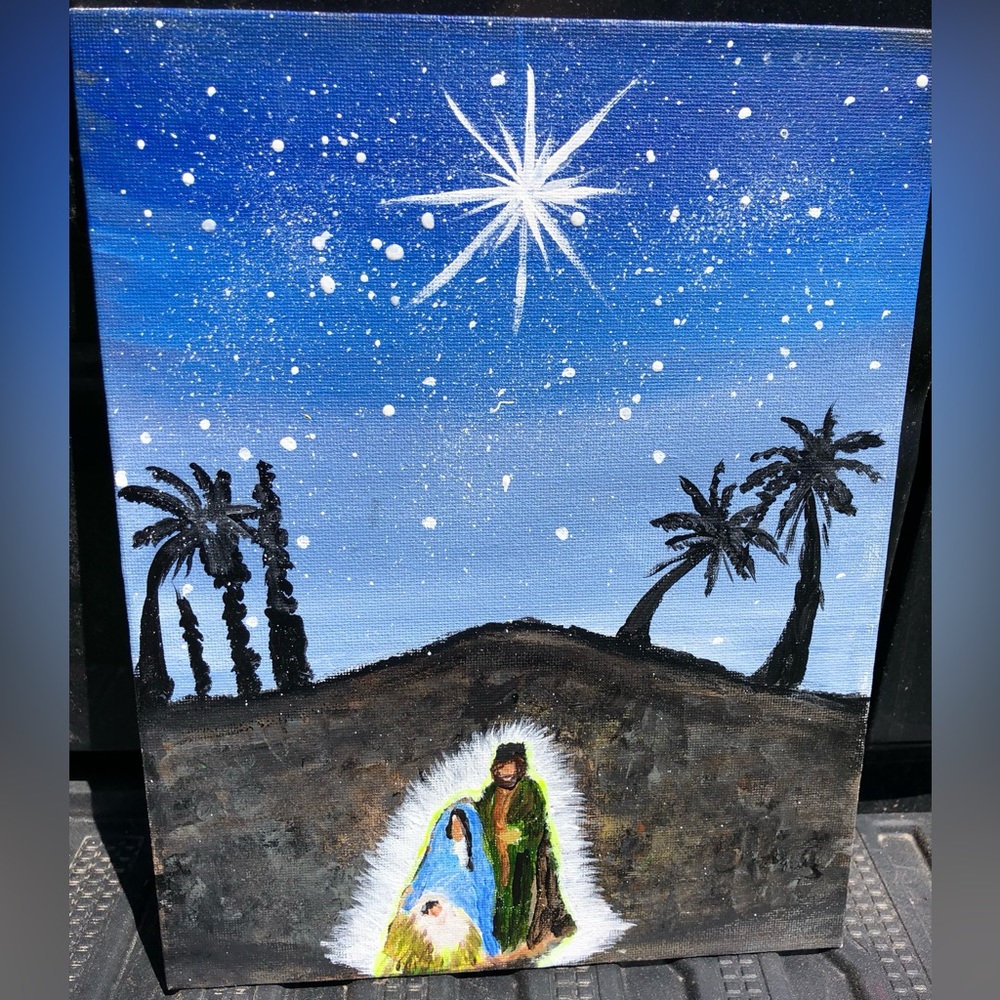 Nativity Painting 8x10